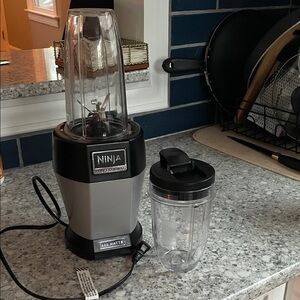 Ninja Black and Gray Blender with Extra Cup